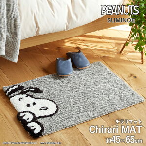 MAT }bg X~mG PEANUTS TCYF45cm×65cm #9O[ Chirari MAT `}bg AN83% iC17% pC15/10mm h_jH ~߉H {