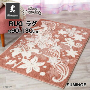 O Tangled RUG X~mG ^OhO Disney Princess #18 TCYF90cm×130cm vcF̉Ԃ̔肪؂₩ŃGKgȃOB fBYj[