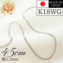 楽天市場】ホワイトゴールド ネックレス 45cmの通販