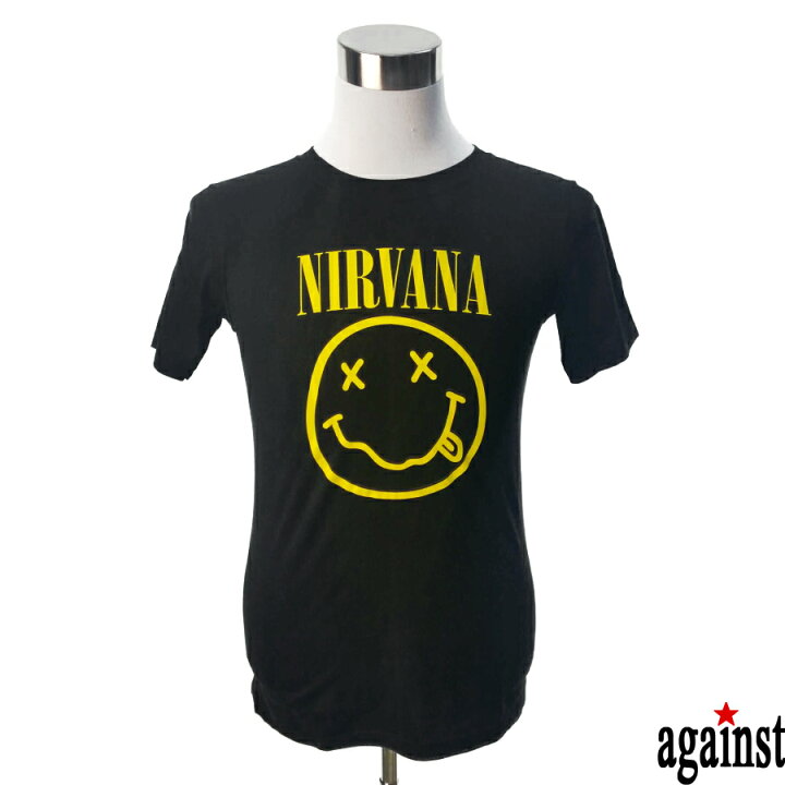楽天市場 バンドtシャツ Againstnirvana ニルヴァーナ 音楽 プリントtシャツ グッズ ロック グランジ 90年代 洋楽 Tシャツ 男女兼用 サイズm l スマイルワゴン楽天市場店 楽天市場 バンドtシャツ Againstnirvana ニルヴァーナ 音楽 プリントtシャツ グッズ ロック グランジ 90年代 洋楽 Tシャツ 男女兼用 サイズm l スマイルワゴン楽天市場店