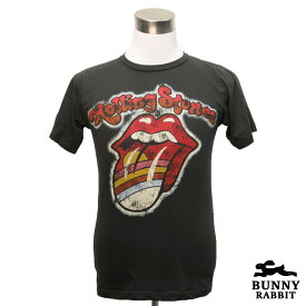 デザインTシャツ BUNNY RABBIT The Rolling Stones ローリングストーンズ バンドTシャツ プリントTシャツ ブリティッシュ ロック レジェンド フェス 音楽 ロックT バンドT Tシャツ 男女兼用 サイズM＆L