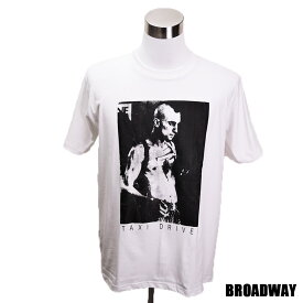 デザインTシャツ Broadway Taxi Driver タクシードライバー 映画Tシャツ プリントTシャツ グッズ 洋画 ロバート・デ・ニーロ Tシャツ 男女兼用 サイズM＆L