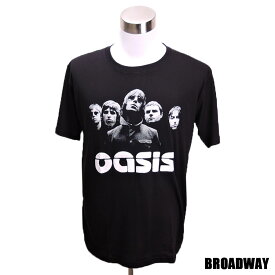 デザインTシャツ Broadway OASIS オアシス ブリティッシュ ロック 洋楽 バンドTシャツ プリントTシャツ Tシャツ 男女兼用 サイズM＆L