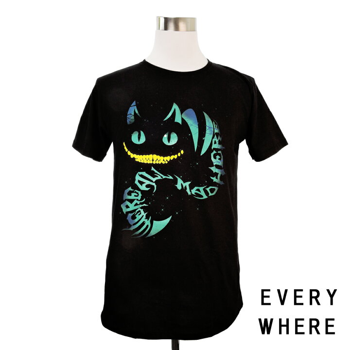 楽天市場】デザインTシャツ EVERY WHERE チェシャ猫 Cheshire cat 