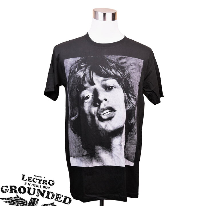 楽天市場】デザインTシャツ LECTRO GROUNDED Mick Jagger ミック 