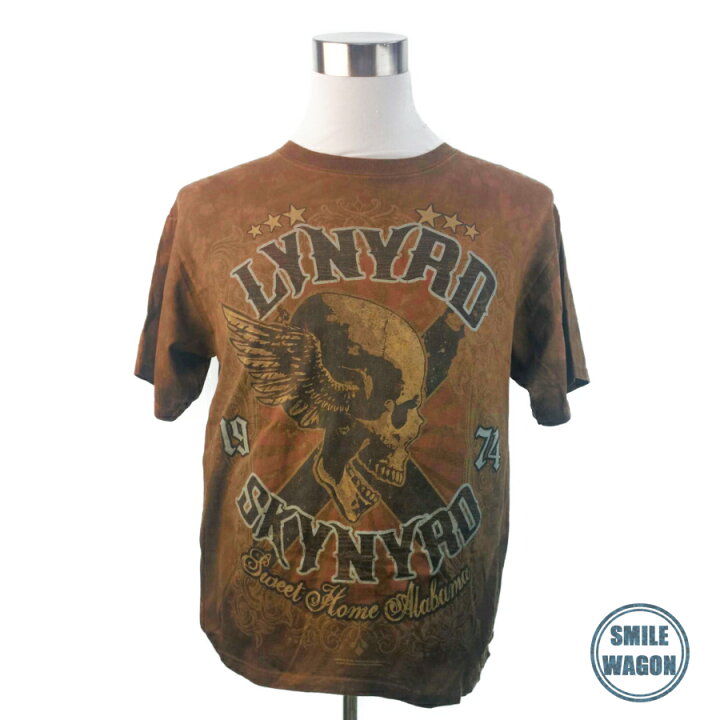楽天市場 ポイント5倍 4 22 19 00 4 28 10 59 バンドtシャツ Lynyrd Skynyrd レーナード スキナード 音楽 サザン ロック 70年代 70 S ブラウン プリントtシャツ グッズ ロックｔ フェス ファッション 洋楽 Tシャツ メンズ レディース スマイルワゴン楽天市場店