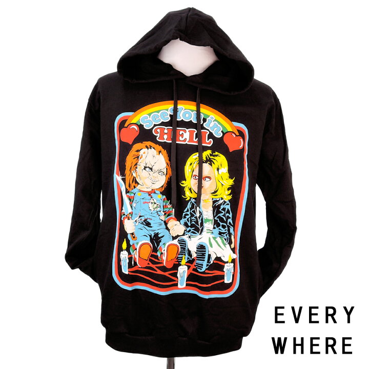 楽天市場 10 Off 9 12 9 59まで パーカー チャイルドプレイ Child S Play チャッキー Chucky ティファニー Tiffany 黒 チャッキーの花嫁 映画 ホラー Horror パンク ロック ストリート 個性的 長袖 男女兼用 S M L Xl デザインパーカー イラスト フーディー 楽天市場 10 Off 9 12 9 59まで パーカー チャイルドプレイ Child S Play チャッキー Chucky ティファニー Tiffany 黒 チャッキーの花嫁 映画 ホラー Horror パンク ロック ストリート 個性的 長袖 男女兼用 S M L Xl デザインパーカー イラスト フーディー