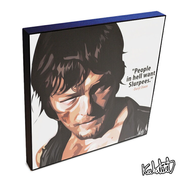 楽天市場 ポイント10倍 3 17 10 59まで Daryl Dixon ウォーキングデッド ダリル ディクソン Norman Reedus ノーマン リーダス Keetatat Sitthiket アートフレーム アートパネル ポップアート ポスター 壁掛け ノーマン リーダス ウォーキング デッド