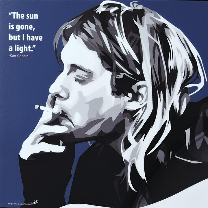 楽天市場】ポップアートフレーム Kurt Cobain カート・コバーン3  