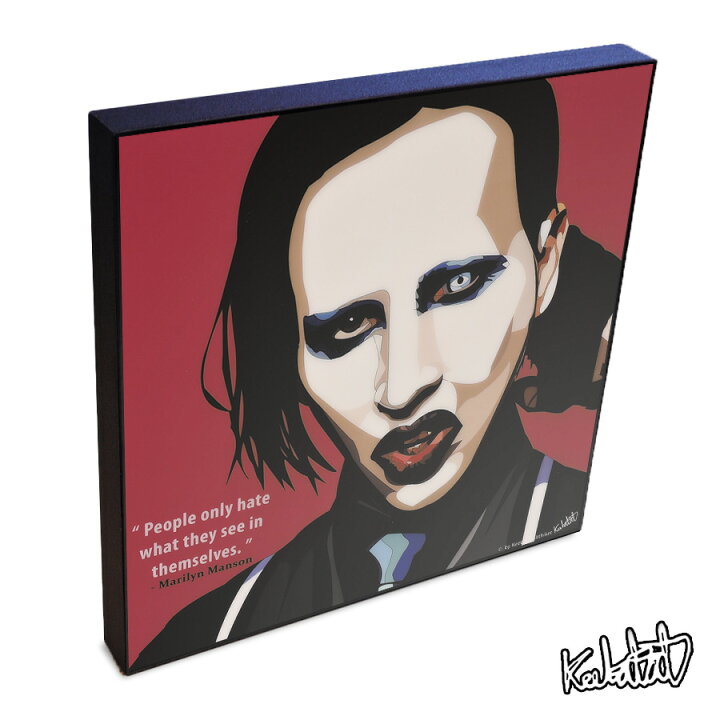楽天市場 Marilyn Manson マリリン マンソン Keetatat Sitthiket アートフレーム アートパネル インテリア 雑貨 内装 おしゃれ ポップアート ポスター 絵 イラスト グラフィック 壁掛け 歌手 ロック ヘヴィメタル セレブ スター 音楽 スマイルワゴン楽天市場店