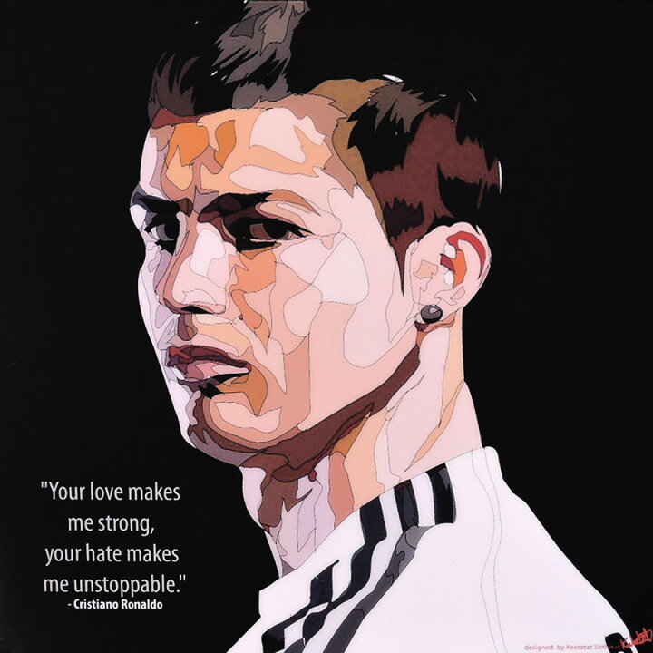 楽天市場 ポップアートフレーム Cristiano Ronaldo クリスティアーノ ロナウド Keetatat Sitthiket アートパネル インテリア 雑貨 店舗 内装 玄関 おしゃれ ポスター 絵 イラスト 壁掛け サッカー選手 フォワード ポルトガル代表 レアル マドリード ユヴェントス