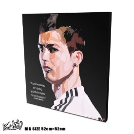 アートパネル 特大52cmサイズ☆Cristiano Ronaldo クリスティアーノ・ロナウド ★大型サイズ★ インテリア ウォールアート パネルサッカー レアルマドリード ユベントス グッズ ポップアート アートフレーム 雑貨