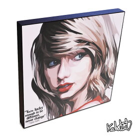 ポップアートフレーム Taylor Swift2　テイラー・スウィフト（red） KEETATAT SITTHIKET アートパネル インテリア 雑貨 店舗 内装 玄関 おしゃれ ポスター 絵 イラスト 壁掛け 歌手 セレブ ポップスター アイドル