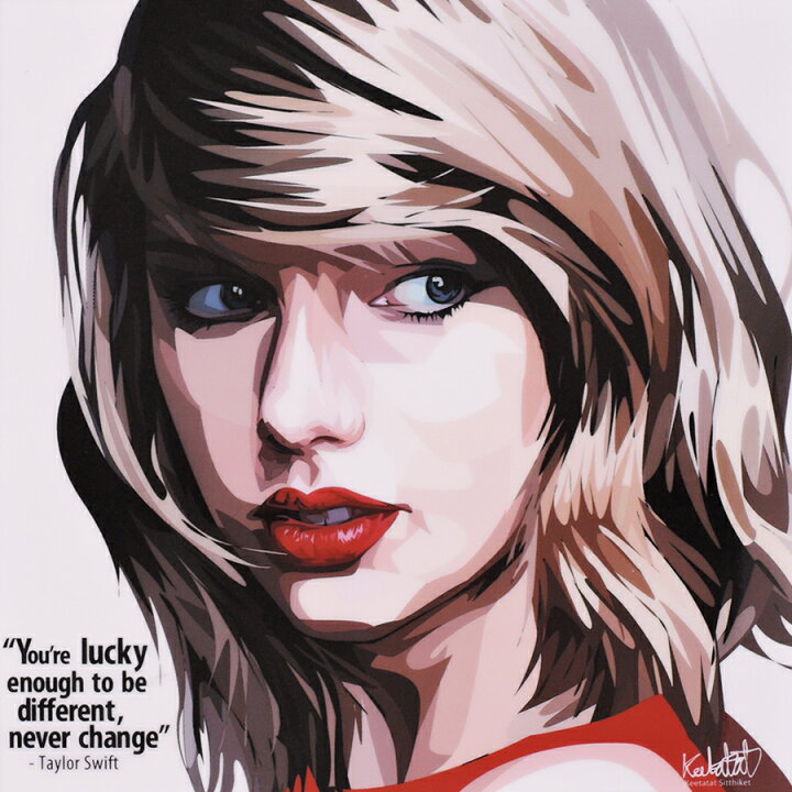 楽天市場 Taylor Swift2 テイラー スウィフト Red Keetatat Sitthiket アートフレーム アートパネル インテリア 雑貨 内装 おしゃれ ポップアート ポスター 絵 イラスト グラフィック 壁掛け 歌手 セレブ ポップスター アイドル スマイルワゴン楽天市場店