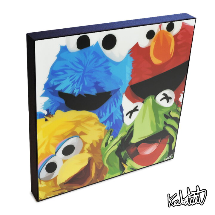 楽天市場 ポイント10倍 7 14 21 00 7 18 10 59まで Sesame Street セサミストリート Keetatat Sitthiket アートフレーム アートパネル インテリア 雑貨 おしゃれ ポップアート ポスター 壁掛け キャラクター 海外テレビ 子供番組 クッキーモンスター エルモ
