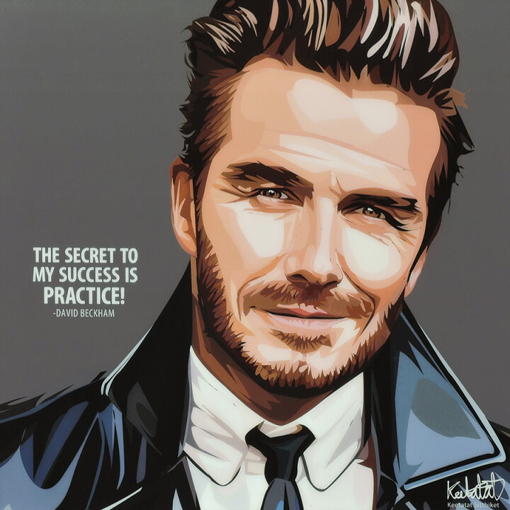 楽天市場】ポップアートフレーム David Beckham デビッド・ベッカム5 