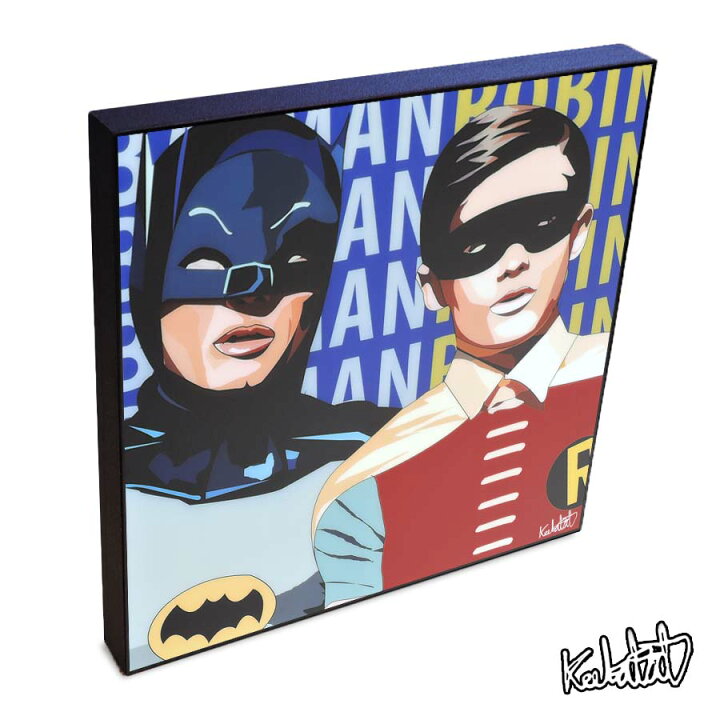 楽天市場 Batman Robin バットマン ロビン Keetatat Sitthiket アートフレーム アートパネル インテリア 雑貨 内装 おしゃれ ポップアート ポスター 絵 イラスト グラフィック 壁掛け 映画 キャラクター ヒーロー スマイルワゴン楽天市場店