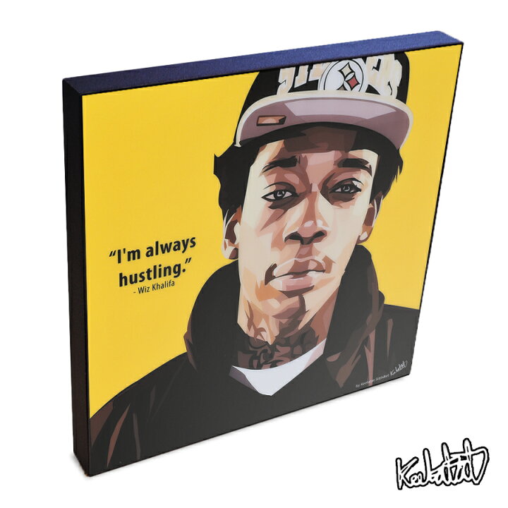 楽天市場 ポップアートフレーム Wiz Khalifa ウィズ カリファ Keetatat Sitthiket アートパネル インテリア 雑貨 店舗 内装 玄関 おしゃれ ポスター 絵 イラスト 壁掛け ラッパー ヒップホップ ブラックミュージック 音楽 スマイルワゴン楽天市場店