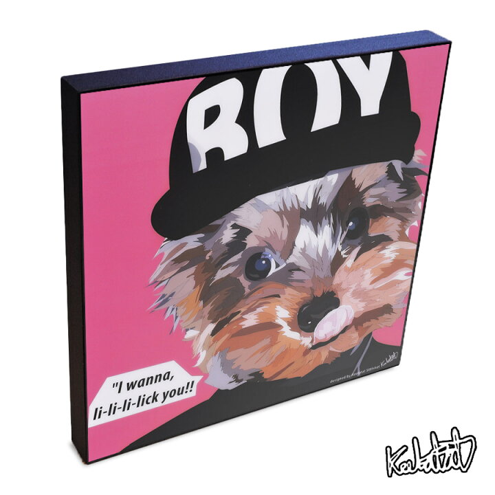 楽天市場 ポイント5倍 4 22 19 00 4 28 10 59 I Wanna Lick You Yorkshire Terrier ヨークシャーテリア Keetatat Sitthiket アートフレーム アートパネル インテリア 雑貨 店舗 内装 玄関 おしゃれ ポップアート ポスター 絵 イラスト 壁掛け 犬の絵