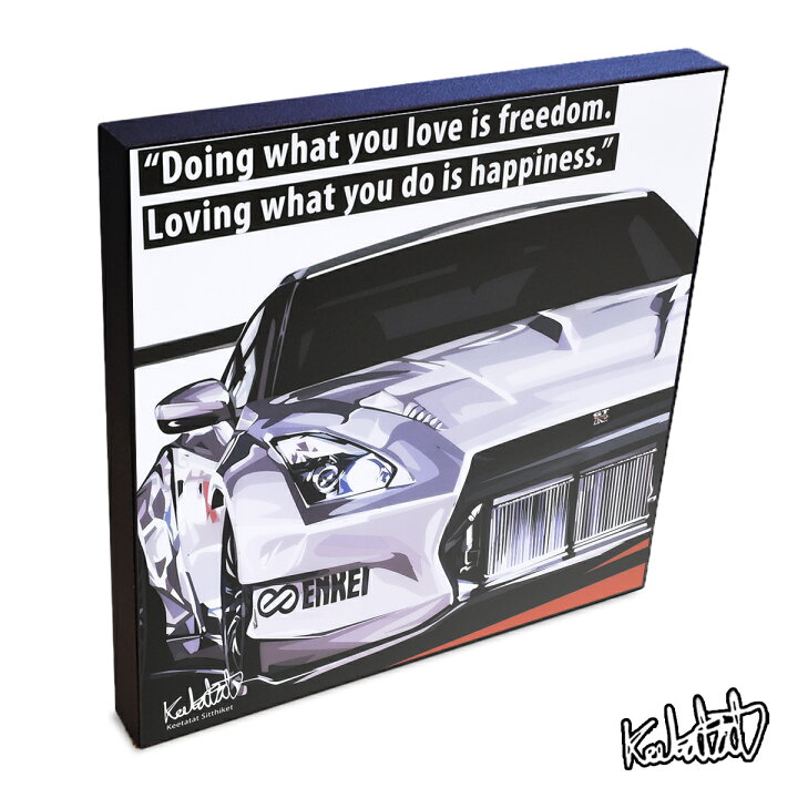 楽天市場 ポイント10倍 4 8 00 4 18 10 59まで Gt R ｇｔ ｒ Keetatat Sitthiket アートフレーム アートパネル インテリア 雑貨 店舗 内装 玄関 おしゃれ ポップアート ポスター 絵 イラスト 壁掛け 自動車 スポーツカー 日本車 スマイルワゴン楽天市場店