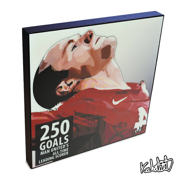 楽天市場 Wayne Rooney ウェイン ルーニー 250goals Keetatat Sitthiket アートフレーム アートパネル インテリア 雑貨 店舗 内装 玄関 おしゃれ ポップアート ポスター 絵 イラスト 壁掛け サッカー選手 フォワード マンチェスター ユナイテッド プレミアリーグ