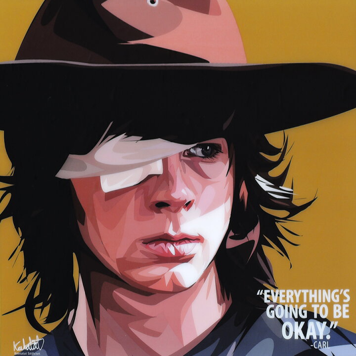 楽天市場 Carl Grimes Walking Dead カール グライムズ ウォーキングデッド Keetatat Sitthiket アートフレーム アートパネル インテリア 雑貨 店舗 内装 玄関 おしゃれ ポップアート ポスター 絵 イラスト 壁掛け チャンドラー リッグス 海外ドラマ ホラー