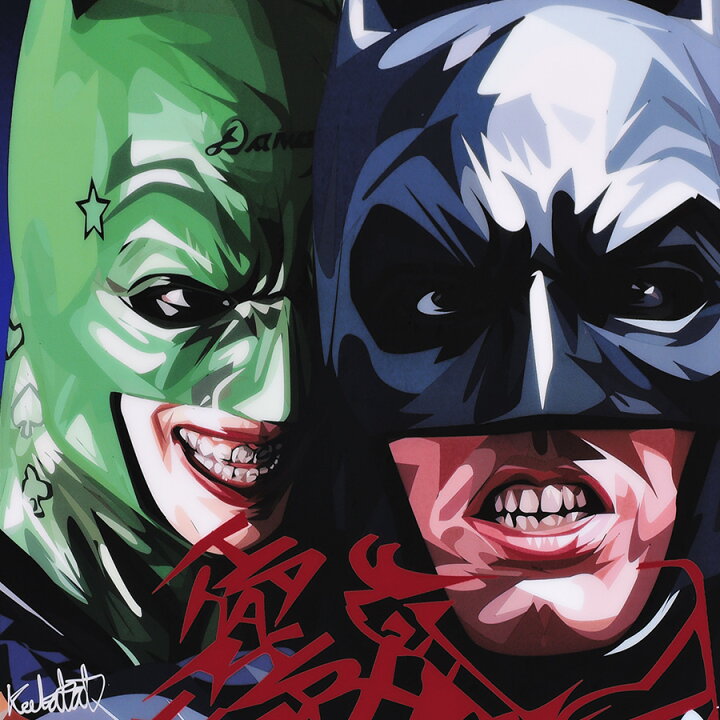 楽天市場 ポップアートフレーム Batman Joker バットマンビギンズ ジョーカー Keetatat Sitthiket アートパネル インテリア 雑貨 店舗 内装 玄関 おしゃれ ポスター 絵 イラスト 壁掛け コミック 映画 キャラクター スマイルワゴン楽天市場店