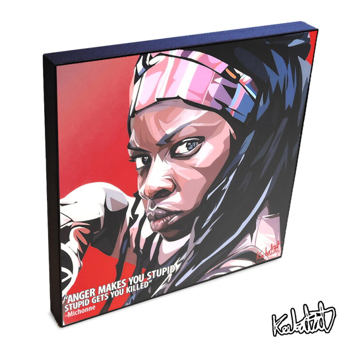 楽天市場 Michonne Walking Dead ミショーン ウォーキング デッド Keetatat Sitthiket アートフレーム アートパネル インテリア 雑貨 店舗 内装 玄関 おしゃれ ポップアート ポスター 絵 イラスト 壁掛け ダナイ グリラ 海外ドラマ ホラー キャラクター