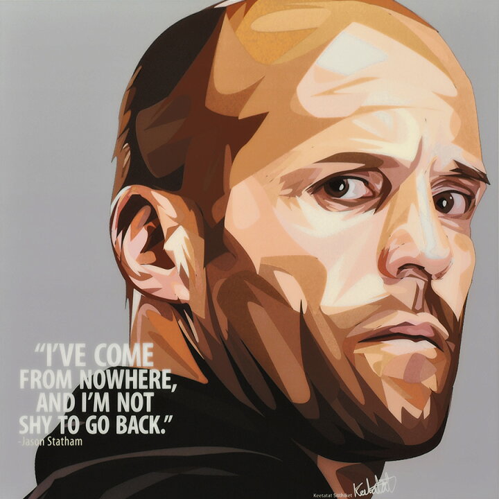 楽天市場 ポイント5倍 3 18 21 00 3 28 10 59まで Jason Statham ジェイソン ステイサム Keetatat Sitthiket アートフレーム アートパネル インテリア 雑貨 店舗 内装 玄関 おしゃれ ポップアート ポスター 絵 イラスト 壁掛け 俳優 ハリウッド セレブ 映画