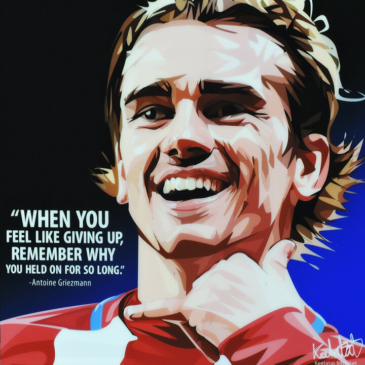 楽天市場 10 Off 9 12 9 59まで Antoine Griezmann アントワーヌ グリーズマン Keetatat Sitthiket アートフレーム アートパネル おしゃれ ポップアート ポスター 絵 イラスト 壁掛け サッカー選手 アトレティコ マドリード リーガ エスパニョーラ フランス