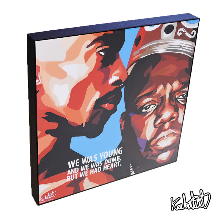 楽天市場 ポイント5倍 1 24 00 1 28 10 59まで Tupac Biggie 2パック ビギー Keetatat Sitthiket アートフレーム アートパネル 店舗 内装 玄関 おしゃれ ポップアート ポスター 絵 イラスト 壁掛け ラッパー ヒップホップ ブラックミュージック 音楽