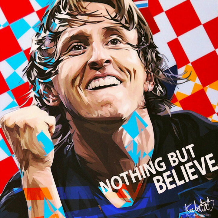 楽天市場 Luka Modric ルカ モドリッチ クロアチア代表 Keetatat Sitthiket アートフレーム アートパネル インテリア 雑貨 店舗 内装 玄関 おしゃれ ポップアート ポスター 絵 イラスト 壁掛け サッカー選手 レアル マドリード リーガ エスパニョーラ クロアチア
