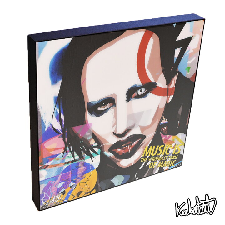 楽天市場 Marilyn Manson2 マリリン マンソン2 Keetatat Sitthiket アートフレーム アートパネル インテリア 雑貨 店舗 内装 玄関 おしゃれ ポップアート ポスター 絵 イラスト 壁掛け 歌手 ロック ヘヴィメタル セレブ スター 音楽 スマイルワゴン楽天市場店