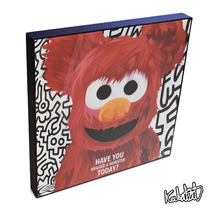Bearbrick Elmo ベアブリック エルモ Keetatat Sitthiket インテリア雑貨 おしゃれ ポップアートフレーム ポップアートパネル 絵 イラスト グラフィック 壁掛け セサミストリート キャラクター Product Details Japanese Proxy Shopping Service From Japan