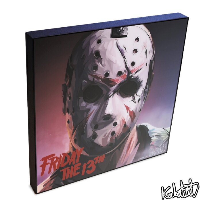 楽天市場 Jason Voorhees ジェイソン 13日の金曜日 Keetatat Sitthiket アートフレーム アートパネル インテリア 雑貨 店舗 内装 玄関 おしゃれ ポップアート ポスター 絵 イラスト 壁掛け ホラー シリアルキラー キャラクター スマイルワゴン楽天市場店