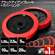【楽天1位】ダンベル バーベル 用 プレート 1.25kg/2.5kg/5kg/10kg/15kg/20kg 2個セット 28mm径 追加プレ…