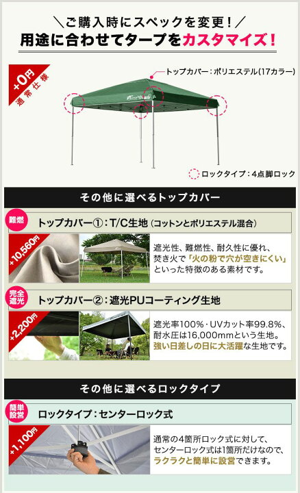 楽天市場】【楽天1位】遮光/遮熱モデル追加！FIELDOOR ワンタッチ  