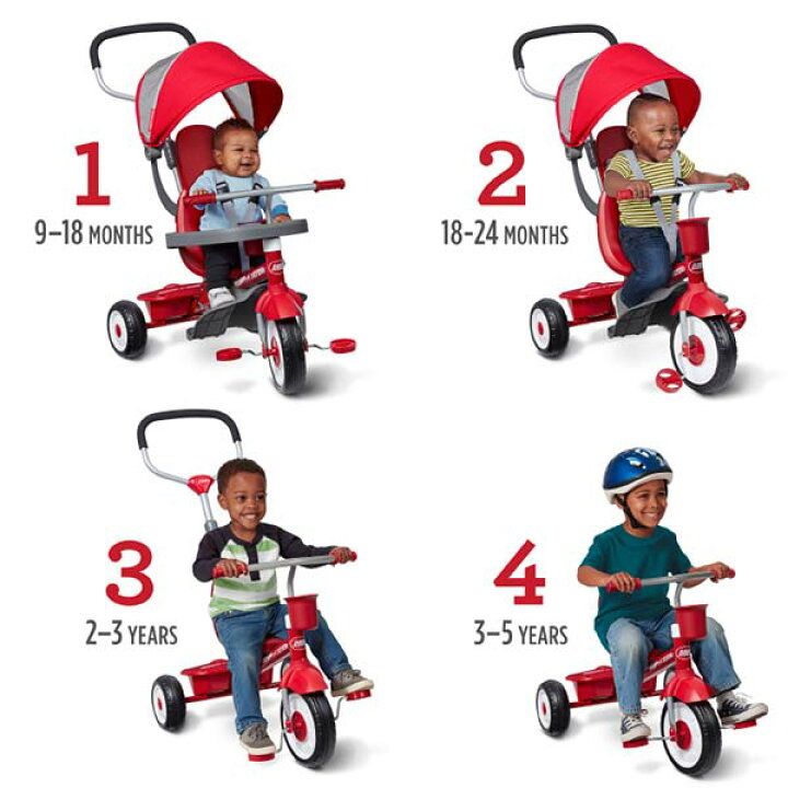楽天市場】【楽天1位】Radio Flyer ラジオフライヤー 4-in-1 トライク 