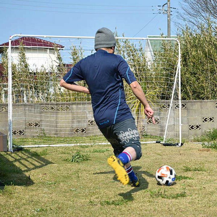 新品本物 Alomejor x 2m サッカーゴール サッカー 練習用 ネット 娯楽用 組立て簡単 少年 室内 屋外 トレーニング  サッカー交換ネット 白