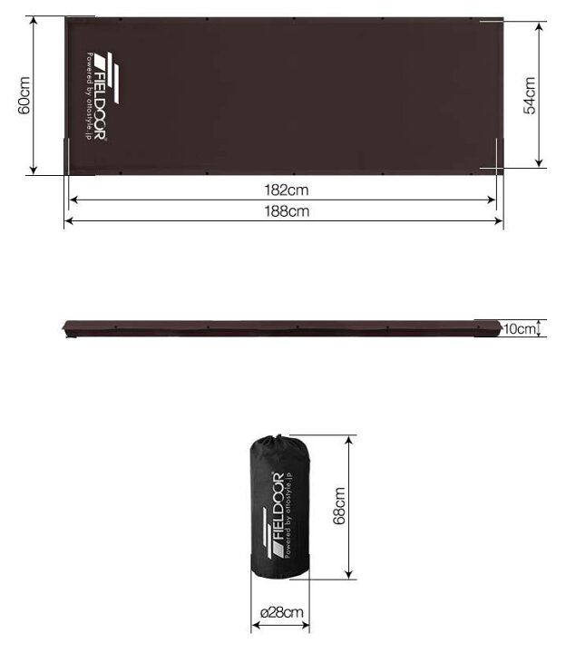 車中泊マット 2個セットfieldoor