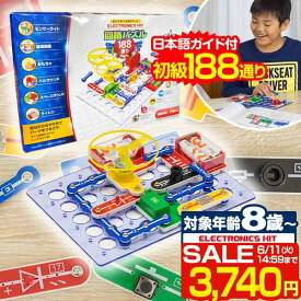 【SALE特価3,740円6/11(火)14:59まで】パズル 初級 回路パズル 188通り 電子パズル 電子キット 電子回路 電気 電子 ブロック 知育パズル 知育玩具 小学生 学習玩具 教育 科学 実験 理科 自由研究 ゲーム おもちゃ 6歳 7歳 8歳 ■[送料無料]