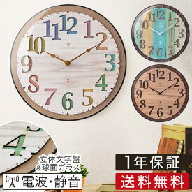 【4,840円→SALE3,960円〜7/11(金)01:59まで】壁掛け時計 掛け時計 電波時計 壁掛け 電波 時計 木目調 型抜き カチカチ 音がしない 静音 インデックス 電波式 掛時計 かけ時計 電波 ドーム クロック 壁掛 時計 ガラス ■[送料無料]