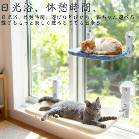 ハンモック 吸盤ハンモック 強力吸盤 キャットステップ キャット 吸盤 ベッド 猫用ベッド 夏用 ねこ 猫 組み立て簡単 オールシーズン かわいい 猫 猫用 窓掛け 安定 折りたたみ 取り付け 耐荷重15kg 45×30cm 52×30cm 遊ぶ 休憩 睡眠 日光浴