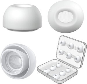 AirPods Pro �C���[�s�[�X �����p 6�y�A [S/M/L�T�C�Y�e2�y�A] �V���R�� �C���[�`�b�v AirPods Pro��1 & ��2���� �Ή� �C���[�s�[�X�����\ �Չ��� �t�B�b�g�� �E���h�~ ���[�P�[�X�t�� �z���C�g ����