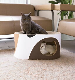 即納 送料無料 猫爪とぎ 段ボール つめとぎ ダンボール ハウス猫爪とぎ つめとぎ 爪研ぎ 段ボール ダンボール トンネル型 大型 ＼＼ 一台で3役、研いでよし、遊んでよし、寝てよし／／ 爪磨き おしゃれ 可愛い 爪みがき ベッド 猫用品 かわいい おしゃれ 高密度 耐久性