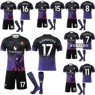 サッカー ユニフォーム 【三点セット】2526マンチェスターユナイテッドパープル×ブルーライオン17ガルナ…