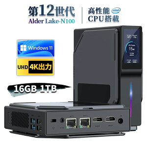 yX[p[SALE z3Nۏ؁z~jpc LCDXN[t Windows11Pro y382g Intel ŐV n100 mini pc 16GB DDR4 SSD1024GB M.2NVMe SSD ő3.4GHz 4C4T ^pc~jp\R É ȃXy[Xpc ^f