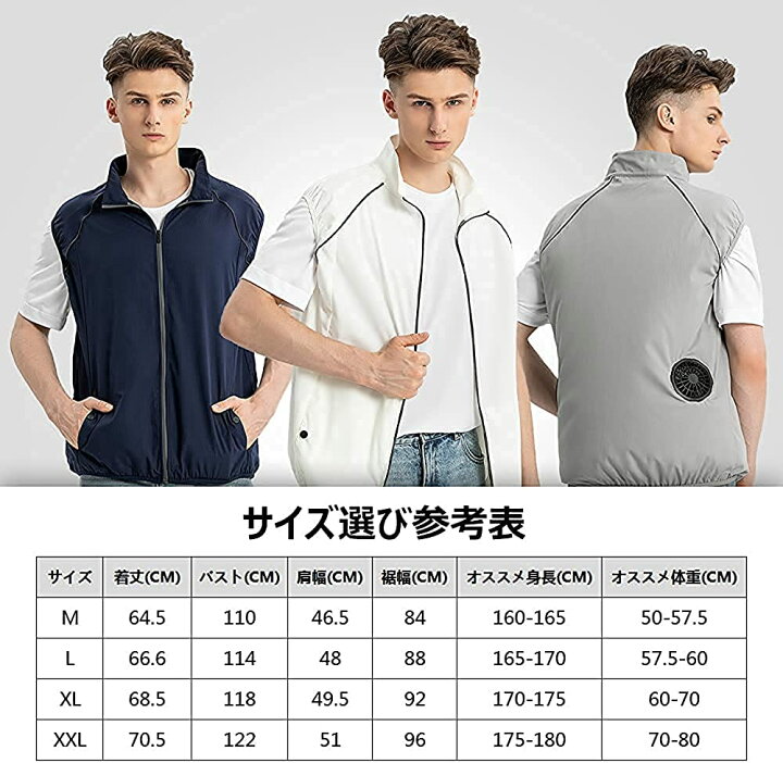 楽天市場】空調作業服 ファン付き作業服 2022夏最新型 扇風服 10000mAh 