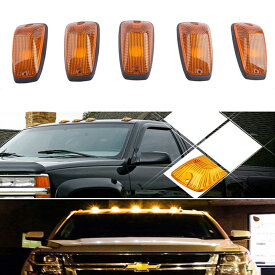 汎用 LED ルーフマーカー オレンジ アンバー デューリーマーカー 5個セット シボレー サーフ ハイエース デリカ SUV トラック