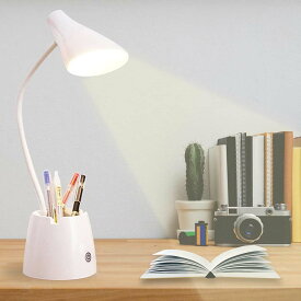 【時間限定！ ポイント10倍！】デスクライト led スタンドライト 目に優しい 卓上ライト タッチセンサー 360°回転可能 コードレス 充電式 電気スタンド 読書灯 無段階調光 軽量 多機能 ペンホルダー スマホスタンド 省エネ 勉強 デスクワーク 照明 スタンド 読書灯 4000mAh